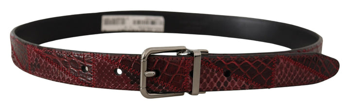  - Dolce & Gabbana Elegant Red Exotic Leather Belt - BEL8403 - 75 - Ask Me Wear