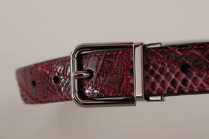  - Dolce & Gabbana Elegant Red Exotic Leather Belt - BEL8403 - 75 - Ask Me Wear