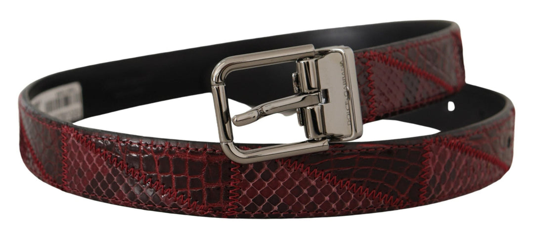  - Dolce & Gabbana Elegant Red Exotic Leather Belt - BEL8403 - 75 - Ask Me Wear