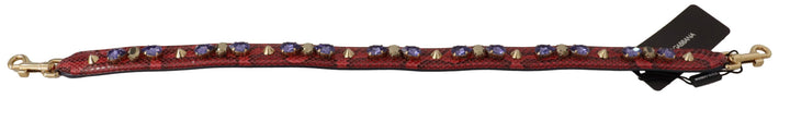  - Dolce & Gabbana Elegant Red Python Leather Handbag Strap - BEL8721 - Ask Me Wear