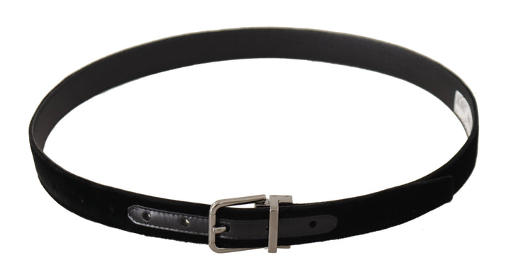  - Dolce & Gabbana Elegant Velvet Designer Belt - BEL8637 - 95 - Ask Me Wear