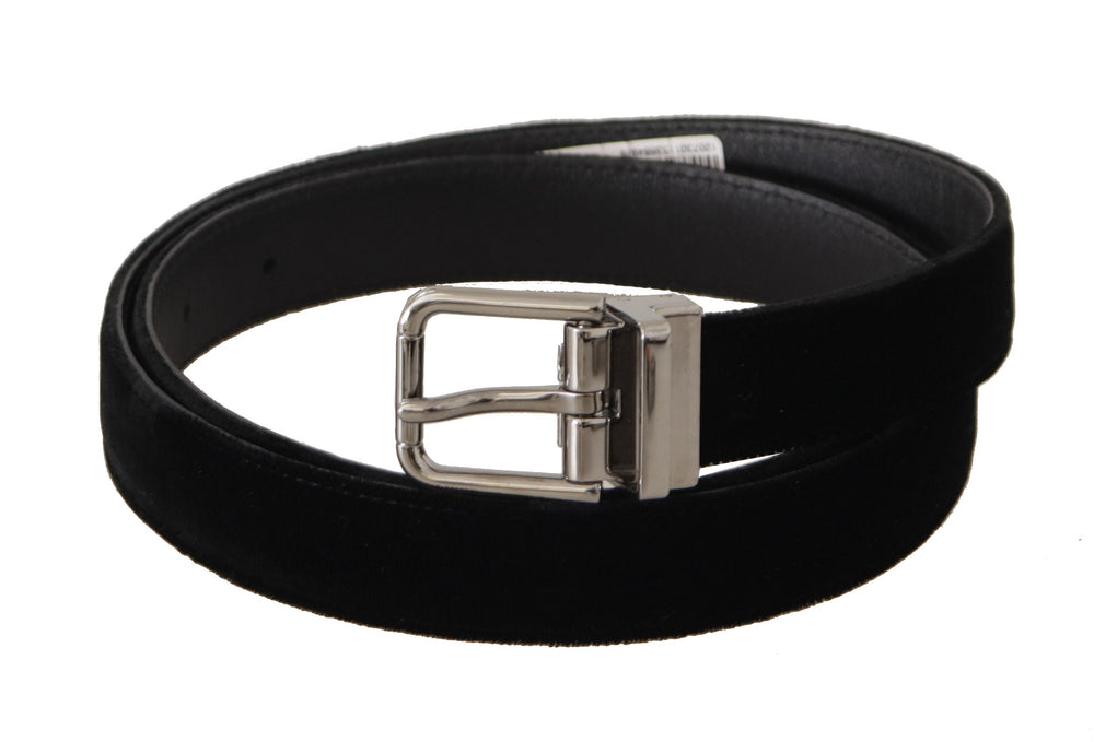  - Dolce & Gabbana Elegant Velvet Designer Belt - BEL8637 - 95 - Ask Me Wear