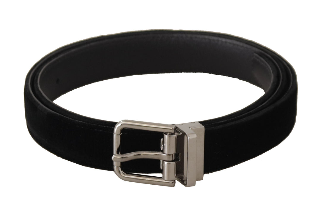  - Dolce & Gabbana Elegant Velvet Designer Belt - BEL8637 - 95 - Ask Me Wear