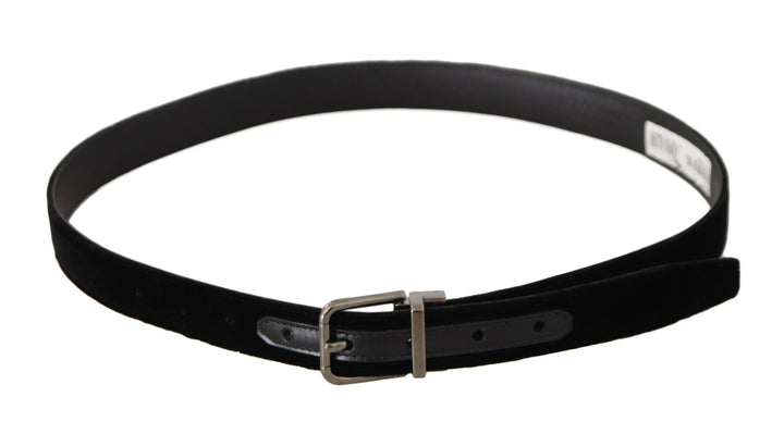  - Dolce & Gabbana Elegant Velvet Designer Belt - BEL8645 - 95 - Ask Me Wear