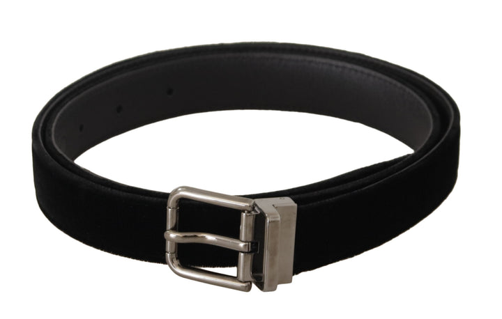  - Dolce & Gabbana Elegant Velvet Designer Belt - BEL8645 - 95 - Ask Me Wear