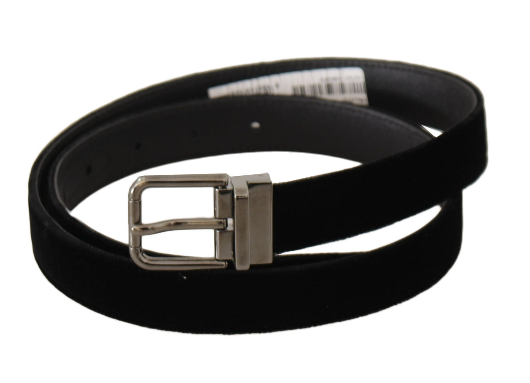  - Dolce & Gabbana Elegant Velvet Designer Belt - BEL8645 - 95 - Ask Me Wear