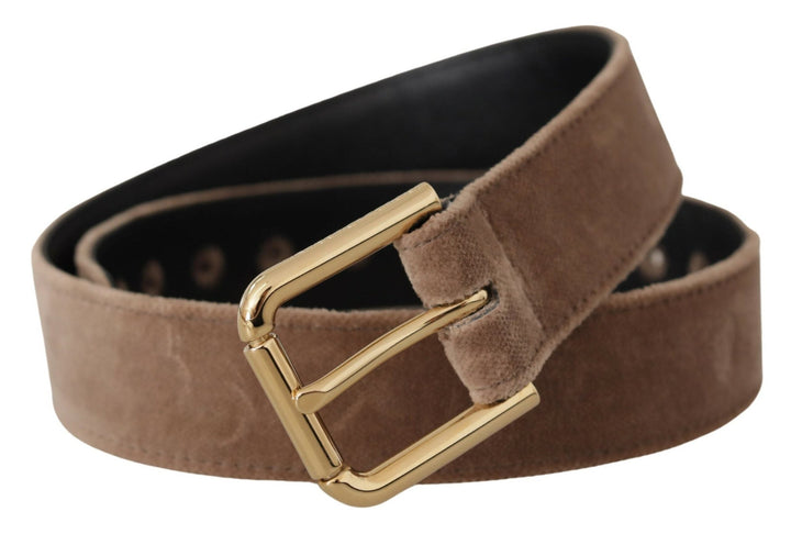  - Dolce & Gabbana Elegant Velvet Logo Buckle Belt - WMB162 - 65 - Ask Me Wear