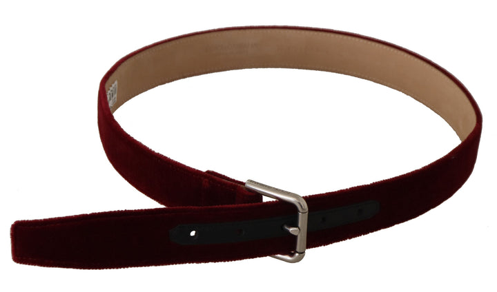  - Dolce & Gabbana Elegant Velvet Logo Engraved Belt - BEL8672 - 75 - Ask Me Wear