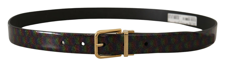  - Dolce & Gabbana Elegant Vernice Leather Belt with Silver Buckle - BEL8457 - 90 - Ask Me Wear