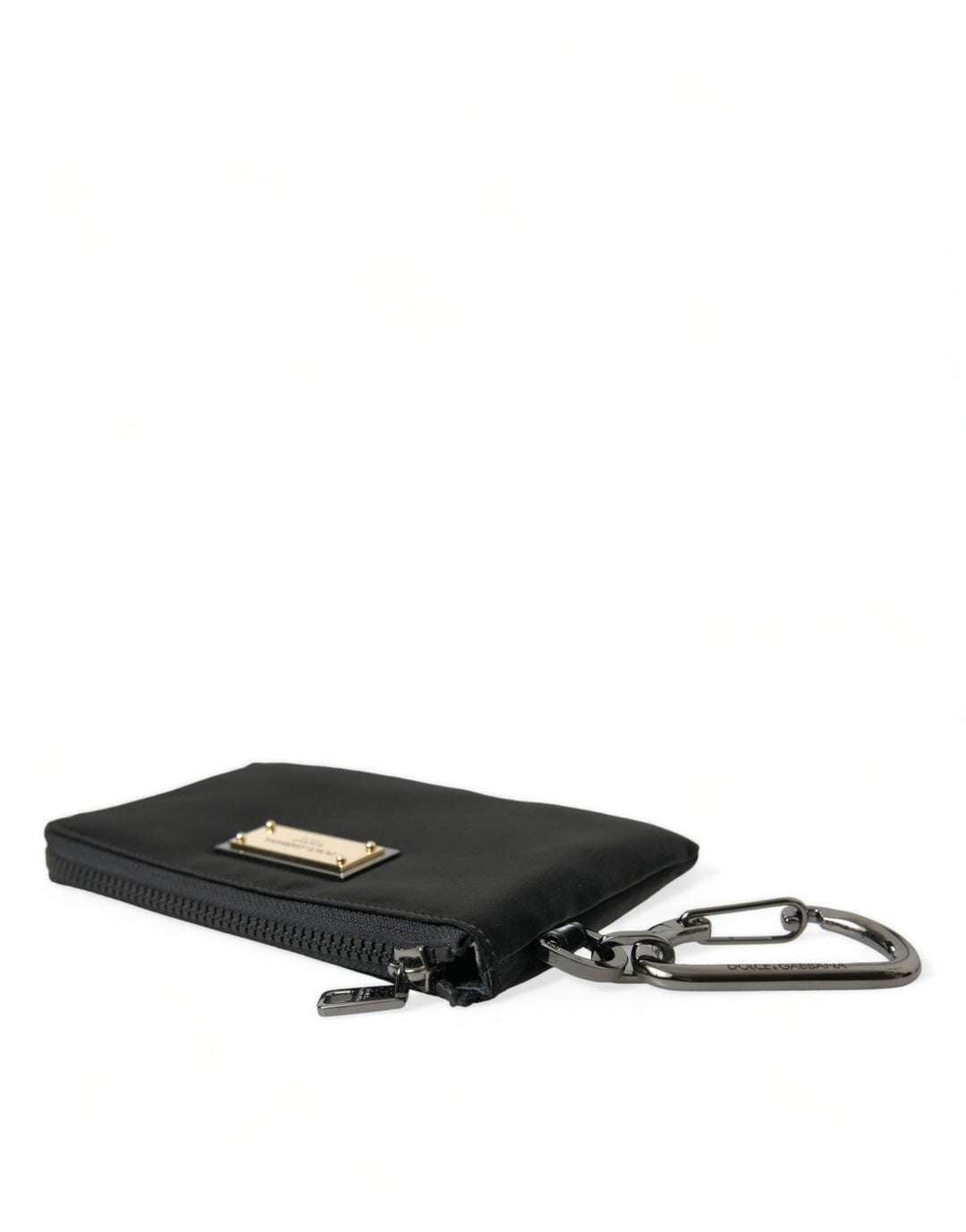  - Dolce & Gabbana Elite Black Nylon & Leather Pouch with Logo Detail - BAG1327 - Ask Me Wear