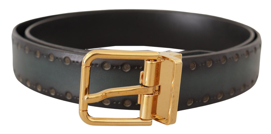  - Dolce & Gabbana Emerald Elegance Leather Belt - BEL8476 - 90 - Ask Me Wear