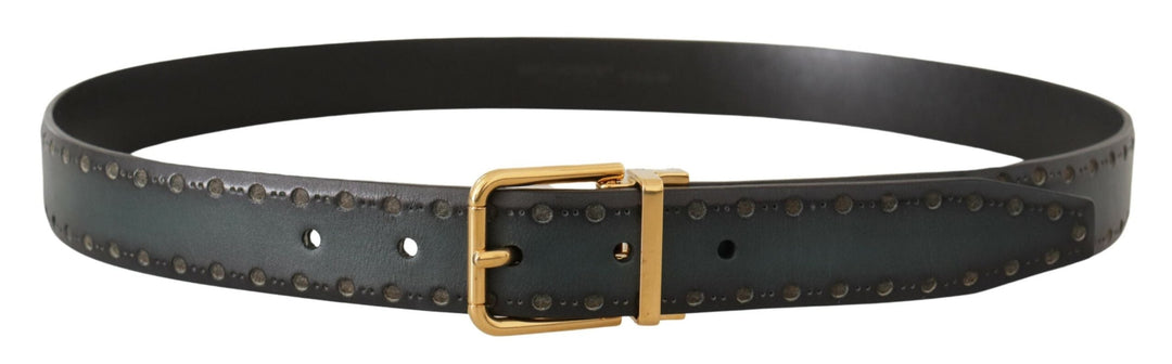  - Dolce & Gabbana Emerald Elegance Leather Belt - BEL8476 - 90 - Ask Me Wear