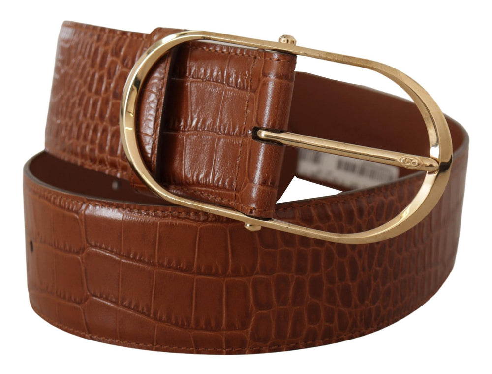  - Dolce & Gabbana Enchanting Engraved Logo Leather Belt - WMB126 - 75 - Ask Me Wear