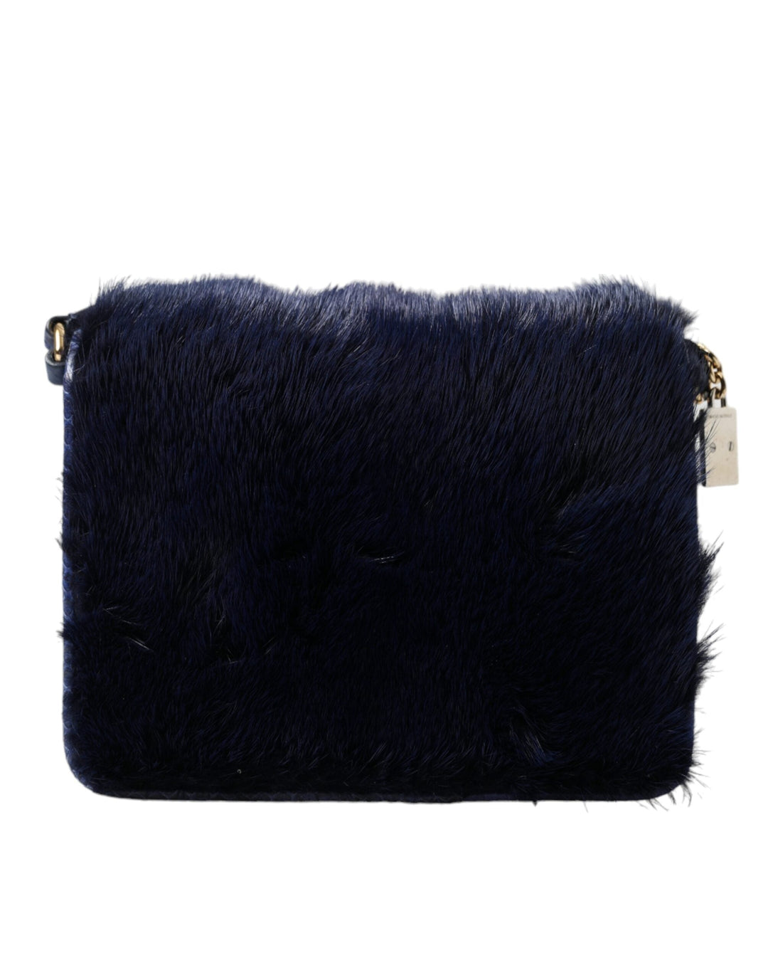  - Dolce & Gabbana Exquisite Blue Mink Fur Shoulder Bag - BAG1196 - Ask Me Wear