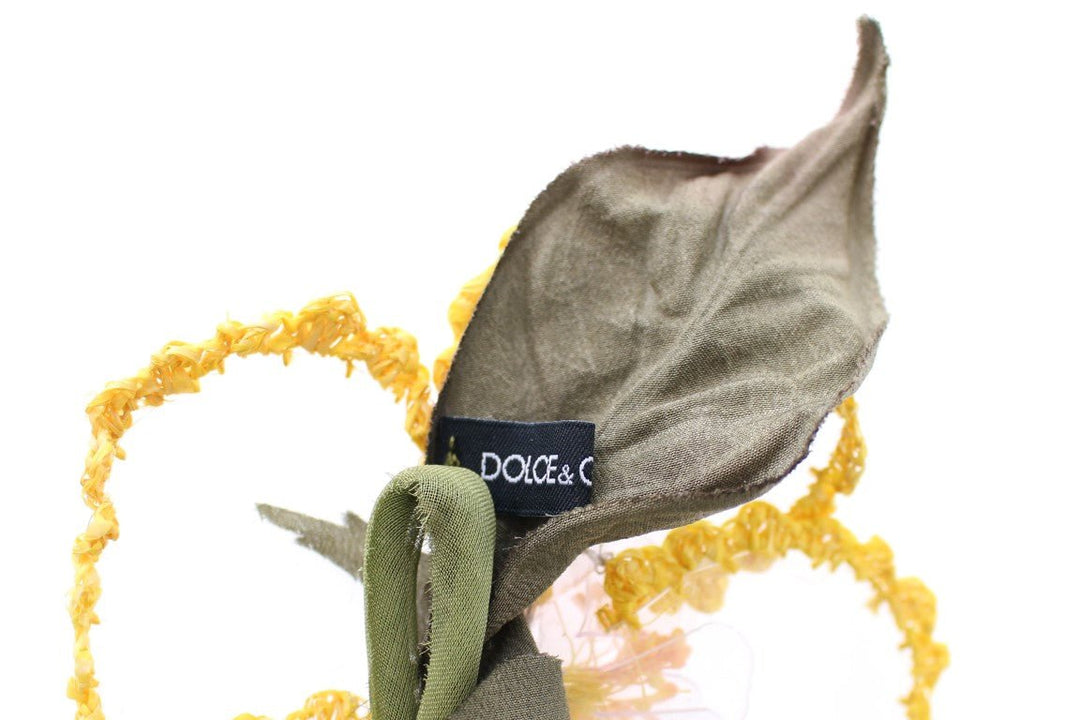  - Dolce & Gabbana Exquisite Handmade Floral Silk Brooch - MOM10368 - Ask Me Wear