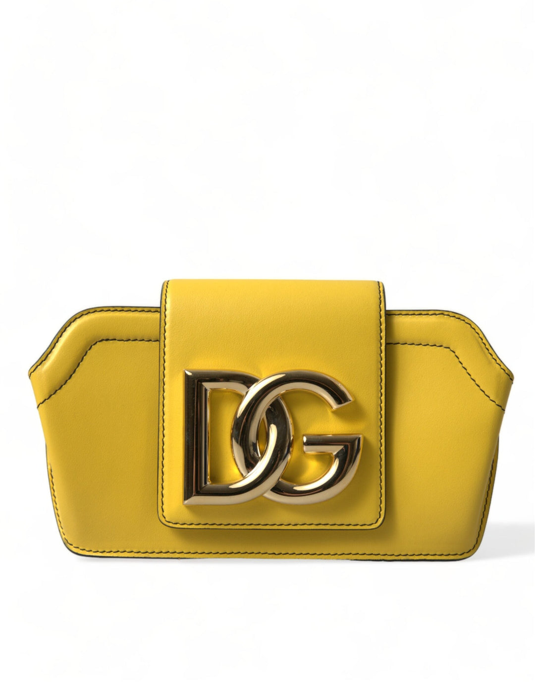  - Dolce & Gabbana Exquisite Yellow Leather Eyewear Case - BAG1282 - Ask Me Wear