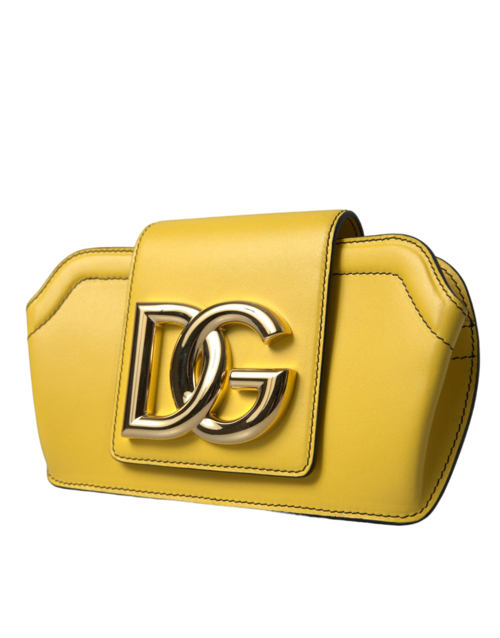  - Dolce & Gabbana Exquisite Yellow Leather Eyewear Case - BAG1282 - Ask Me Wear