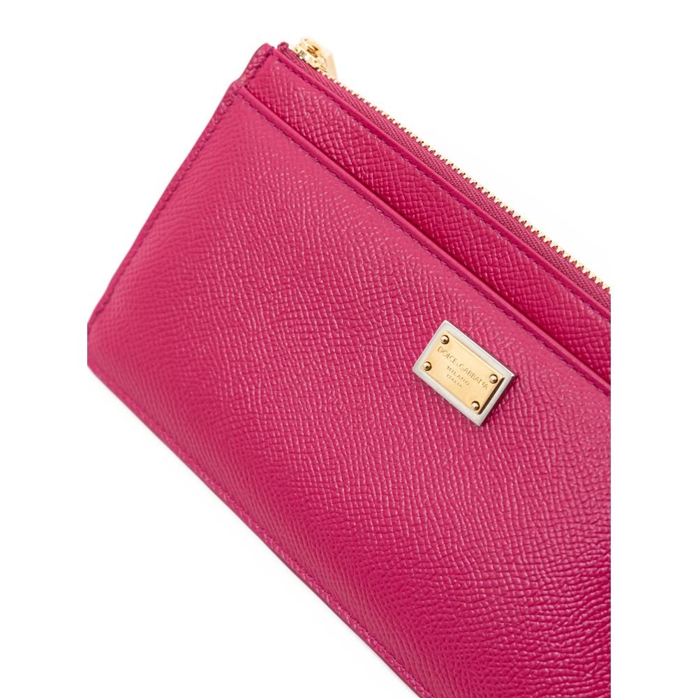  - Dolce & Gabbana Fuchsia Leather Wallet - DO& - 751467520037380 - Ask Me Wear