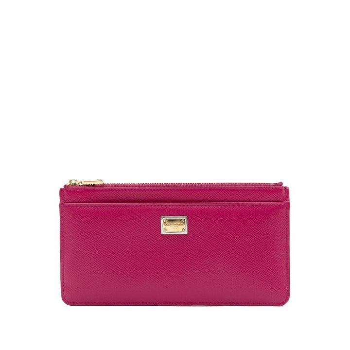  - Dolce & Gabbana Fuchsia Leather Wallet - DO& - 751467520037380 - Ask Me Wear