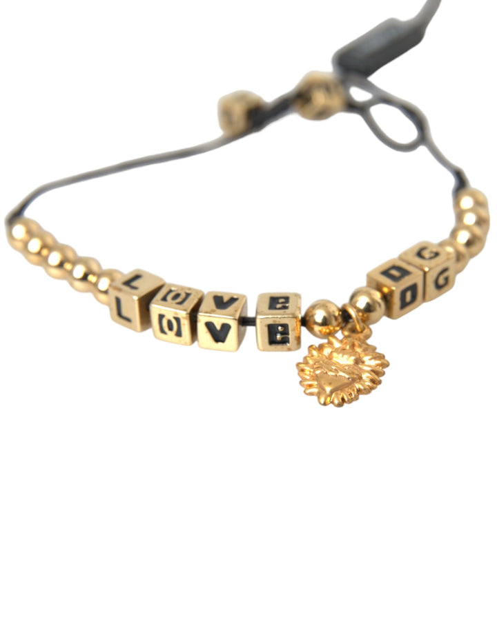  - Dolce & Gabbana Gold Beaded LOVE DG Charm Fashion Bracelet - SMY10310 - Ask Me Wear