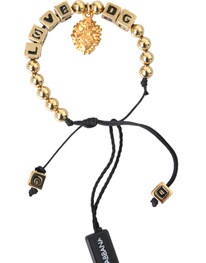  - Dolce & Gabbana Gold Beaded LOVE DG Charm Fashion Bracelet - SMY10310 - Ask Me Wear