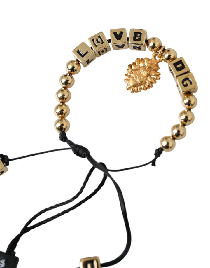  - Dolce & Gabbana Gold Beaded LOVE DG Charm Fashion Bracelet - SMY10310 - Ask Me Wear