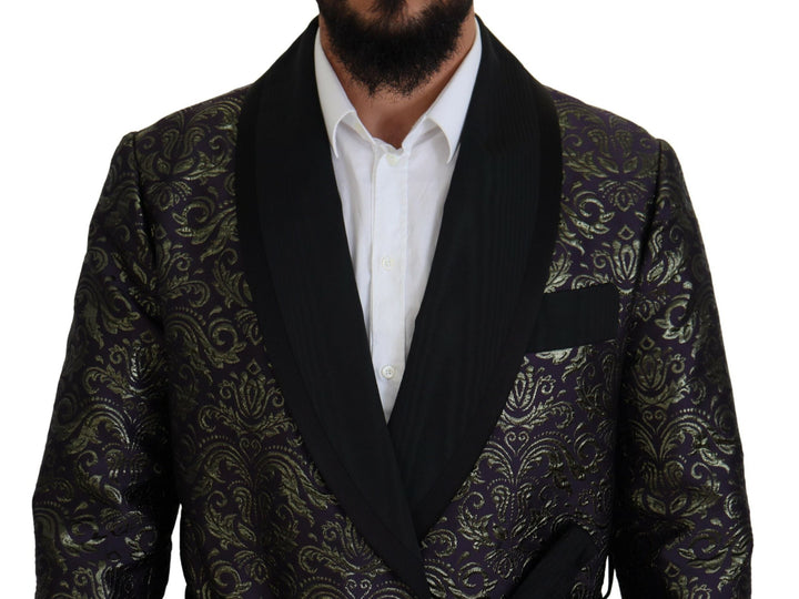  - Dolce & Gabbana Gold Jacquard Robe Jacket - KOS2114 - 52 - Ask Me Wear