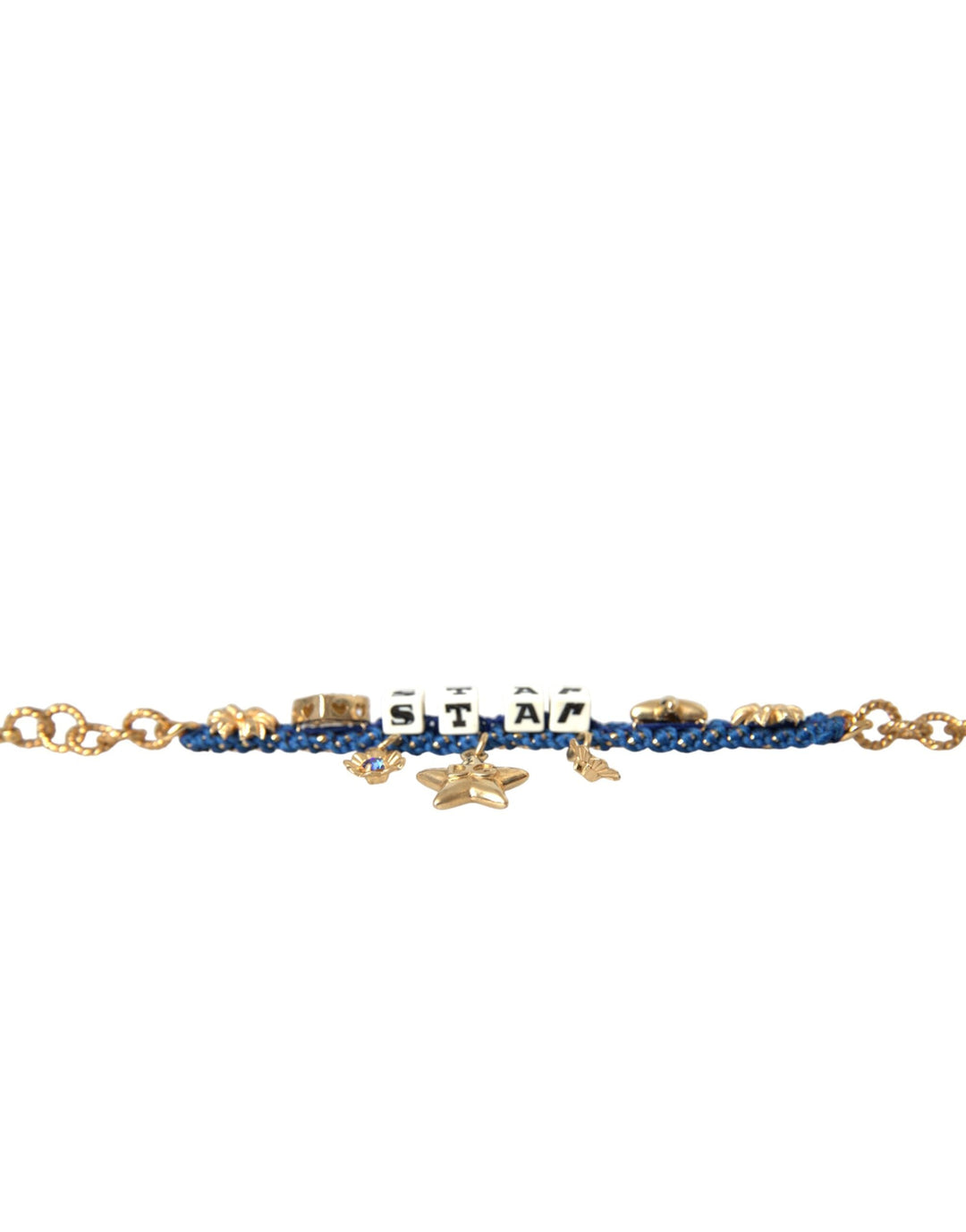  - Dolce & Gabbana Gold Tone Brass Chain Star Fashion Bracelet - SMY10299 - Ask Me Wear