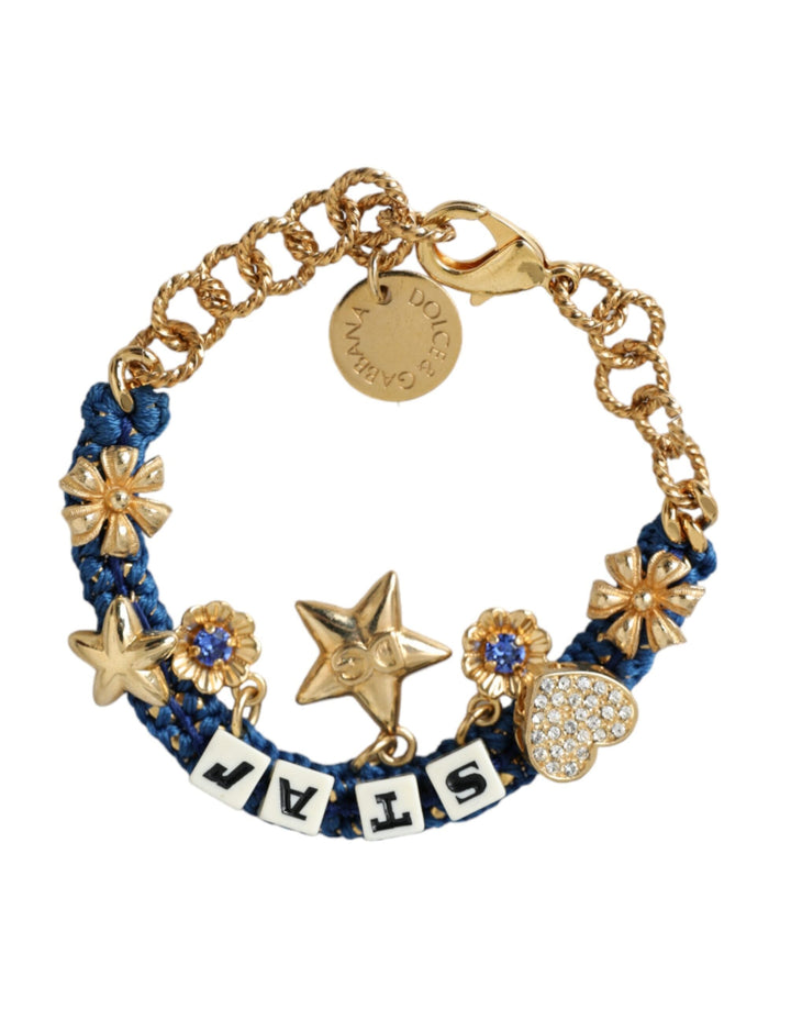  - Dolce & Gabbana Gold Tone Brass Chain Star Fashion Bracelet - SMY10299 - Ask Me Wear