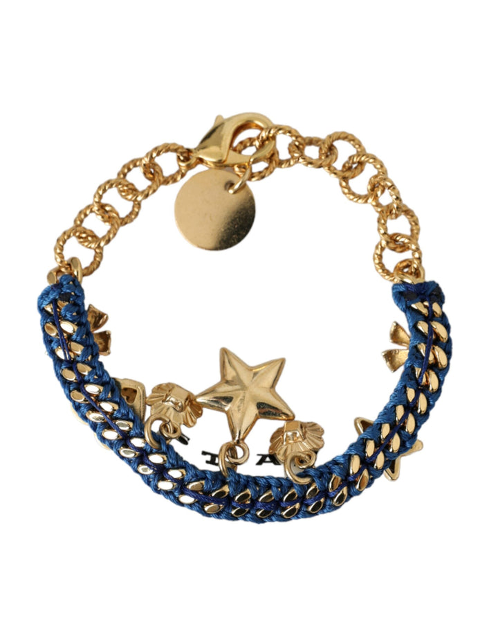  - Dolce & Gabbana Gold Tone Brass Chain Star Fashion Bracelet - SMY10299 - Ask Me Wear