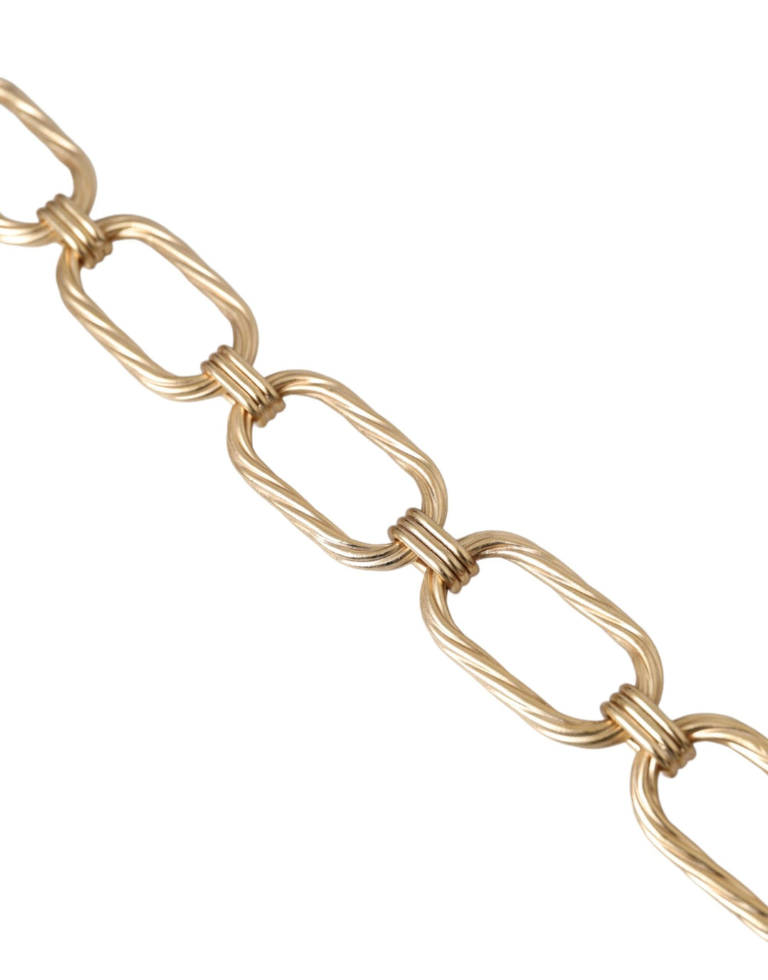  - Dolce & Gabbana Gold Tone Brass Large Link Chain Jewelry Necklace - SMY10295 - Ask Me Wear