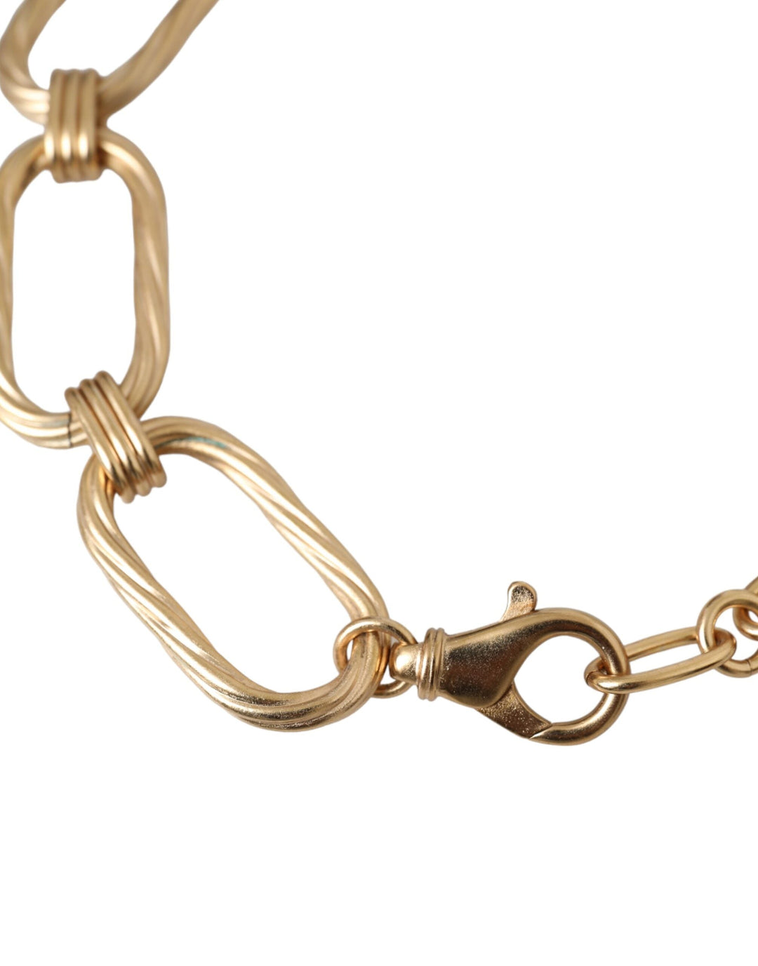  - Dolce & Gabbana Gold Tone Brass Large Link Chain Jewelry Necklace - SMY10295 - Ask Me Wear