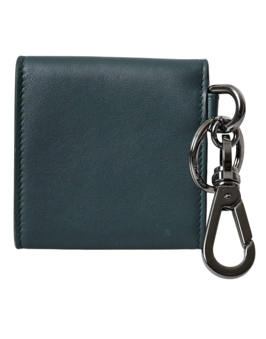  - Dolce & Gabbana Green Calfskin Leather DG Logo Keyring Coin Purse Wallet - SMY10326 - Ask Me Wear