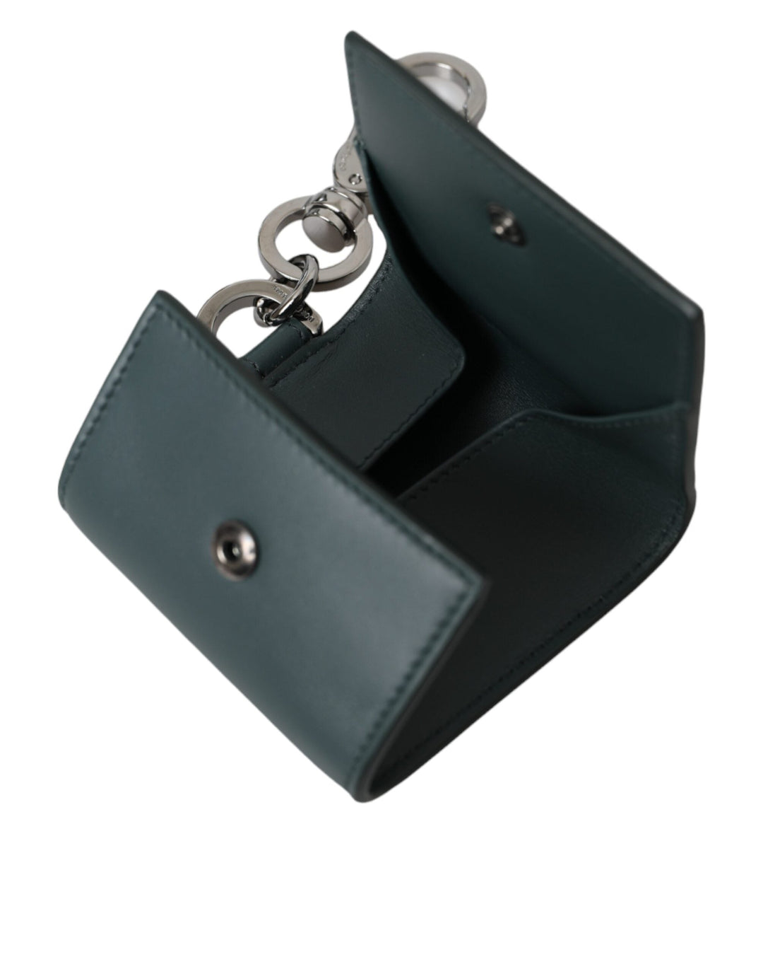  - Dolce & Gabbana Green Leather DG Logo Keyring Coin Purse Keyring Wallet - BAG1446 - Ask Me Wear