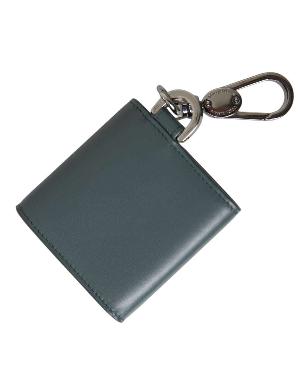  - Dolce & Gabbana Green Leather DG Logo Keyring Coin Purse Keyring Wallet - BAG1446 - Ask Me Wear