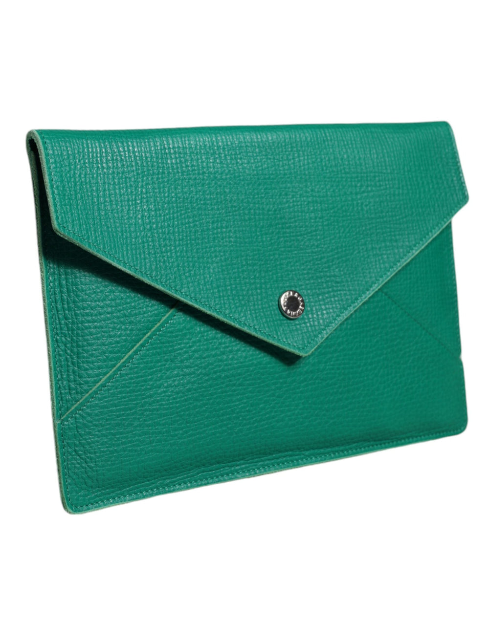  - Dolce & Gabbana Green Leather Handbag Clutch Mini Purse Pouch Tablet Case - BAG1542 - Ask Me Wear