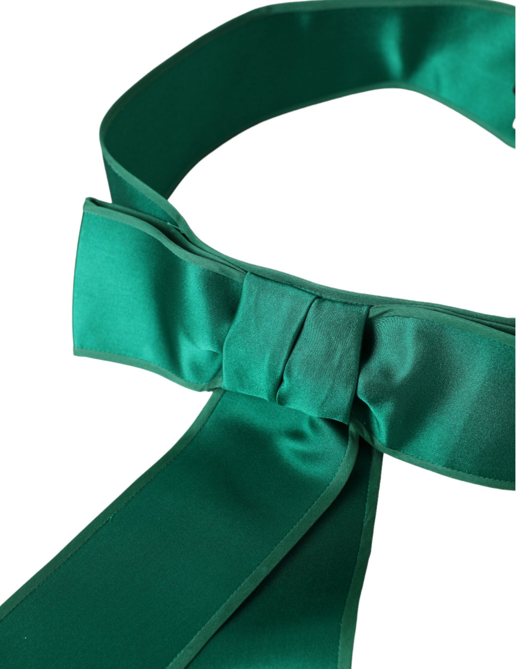  - Dolce & Gabbana Green Silk Satin Waist Women Belt - WMB391 - 42 - Ask Me Wear