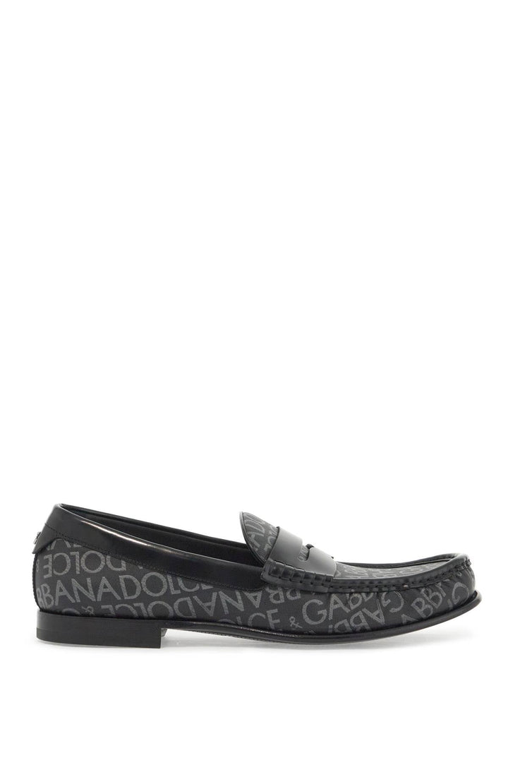 Shoes - Dolce & Gabbana Jacquard Canvas Loafers - 242450LMO000001 - 8B969 - 41 - Ask Me Wear