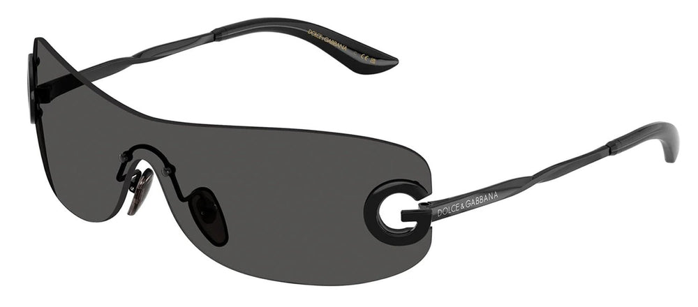 Dolce & Gabbana KIDSSunglasses - Dolce & Gabbana KIDS DX 2001 01/87 Shield Metal Black Sunglasses with Grey Lens - DX_2001_01/87_28mm - Ask Me Wear