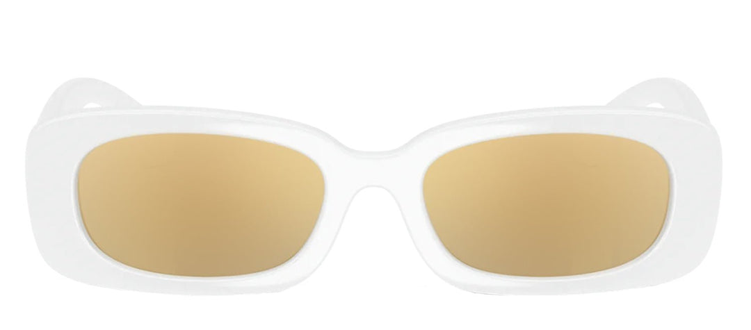 Dolce & Gabbana KIDSSunglasses - Dolce & Gabbana KIDS DX 6006U 33127P Rectangle Plastic White Sunglasses with Gold Mirror Lens - DX_6006U_33127P_46mm - Ask Me Wear