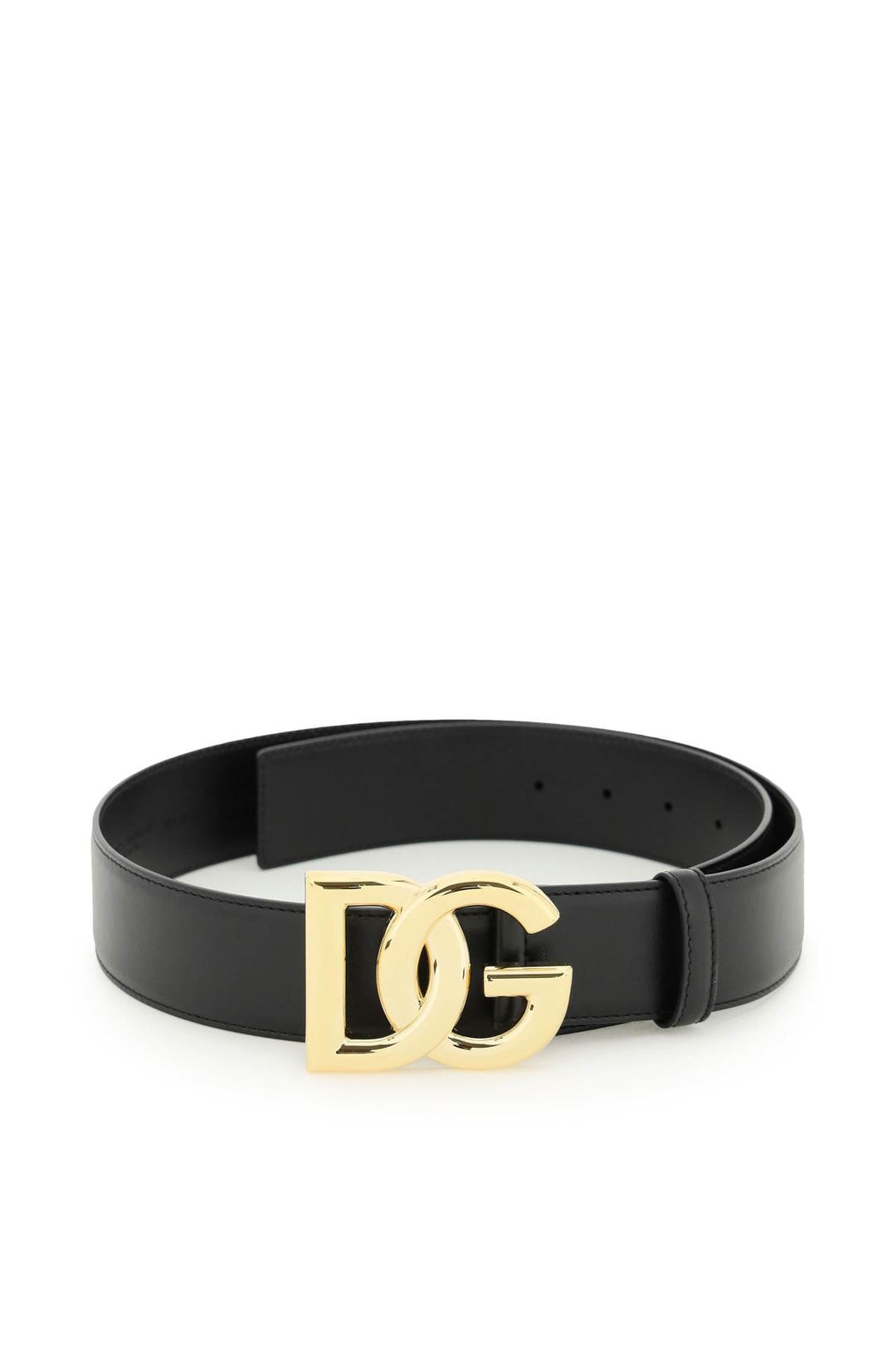 Belts - Dolce & Gabbana Leather Belt With Logo Buckle - 242450ACR000005 - 80999 - 85 - Ask Me Wear