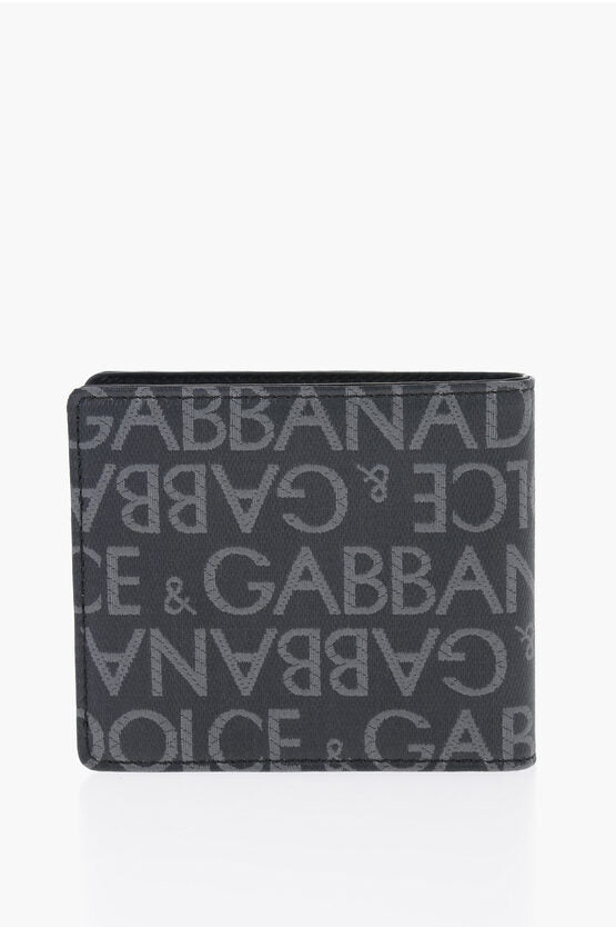 Accessories - Wallets & Card Holders - Dolce & Gabbana Leather Logoed Bifold Wallet with Metal Detail - 8056265408596 - Ask Me Wear