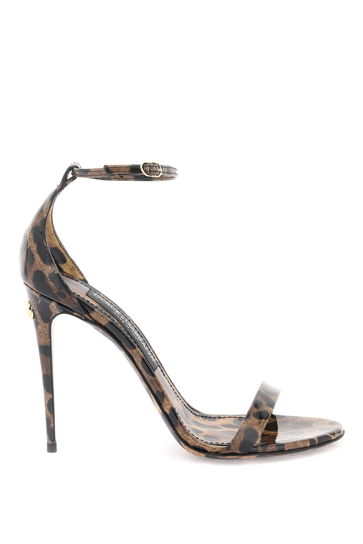 Shoes - Dolce & Gabbana Leopard Print Glossy Leather Sandals - 241450NSD000006 - HA93M - 38 - Ask Me Wear