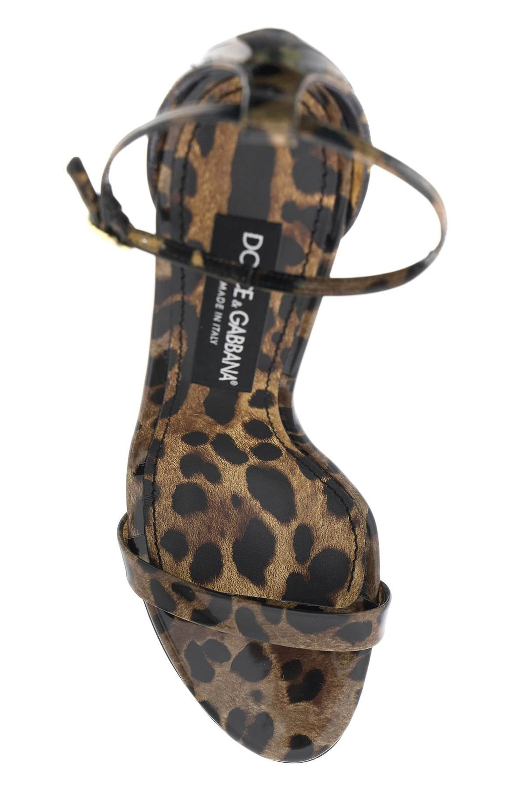 Shoes - Dolce & Gabbana Leopard Print Glossy Leather Sandals - 241450NSD000006 - HA93M - 38 - Ask Me Wear