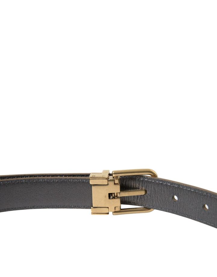  - Dolce & Gabbana Metallic Gold Leather Belt - Timeless Elegance - BEL9115 - 85 - Ask Me Wear