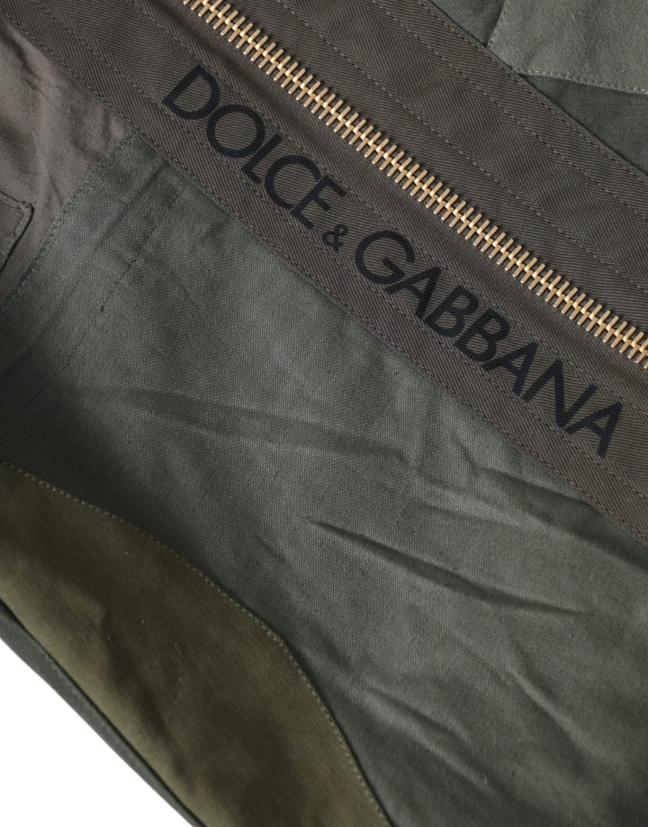  - Dolce & Gabbana Military Green Patchwork Rucksack Backpack Bag - BAG1480 - Ask Me Wear