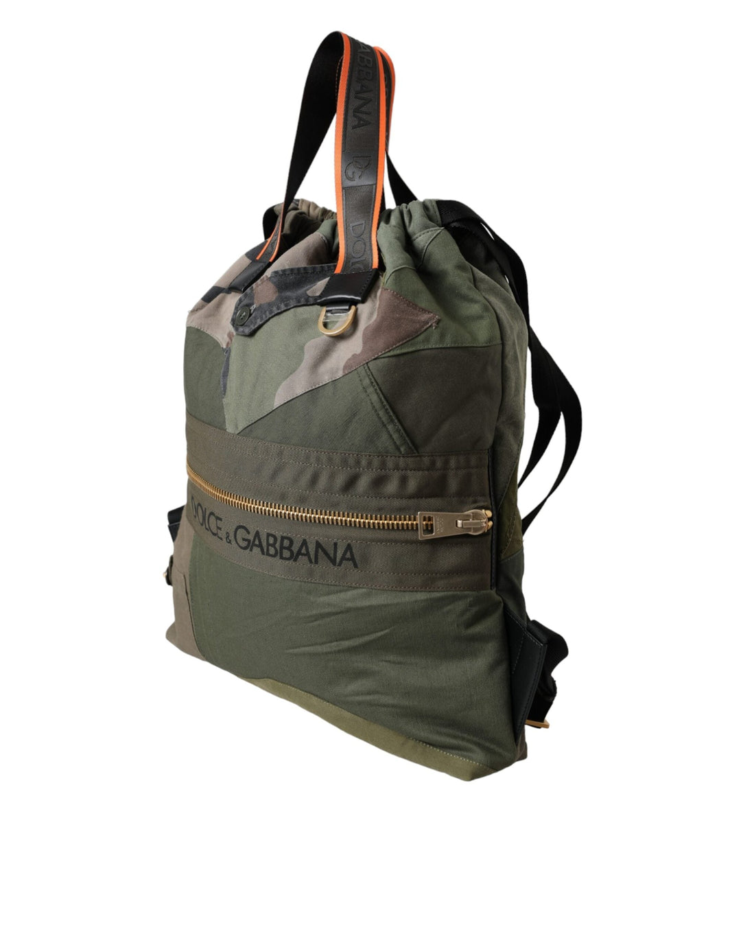  - Dolce & Gabbana Military Green Patchwork Rucksack Backpack Bag - BAG1480 - Ask Me Wear