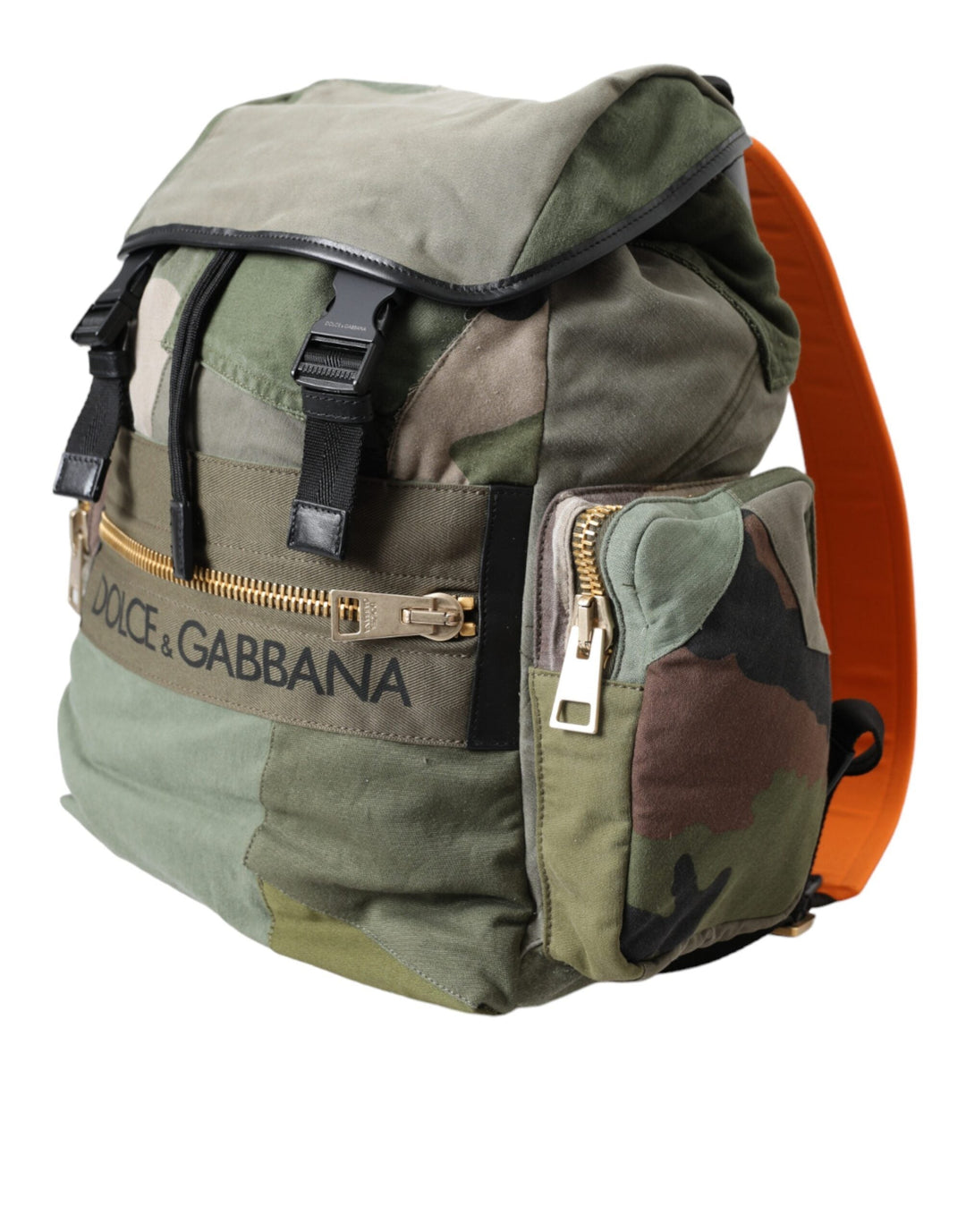  - Dolce & Gabbana Military Green Patchwork Rucksack Backpack Bag - BAG1482 - Ask Me Wear