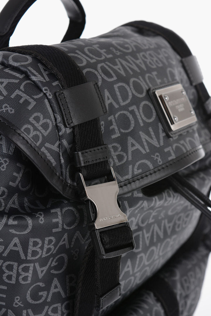 Bags - Dolce & Gabbana Monogrammed Backpack with Outer Pockets - 8056265526986 - Ask Me Wear