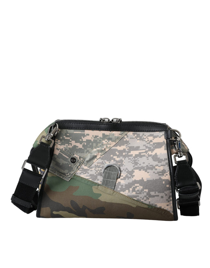  - Dolce & Gabbana Multicolor Camouflage Patchwork Crossbody Bag - BAG1472 - Ask Me Wear